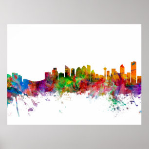Calgary Kanada horisont Poster