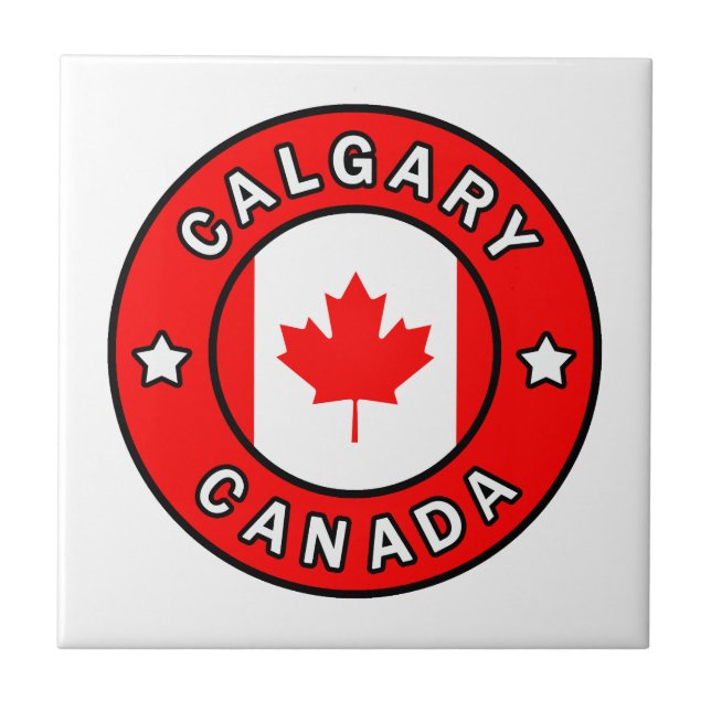 Calgary Kanada Kakelplatta (Framsidan)