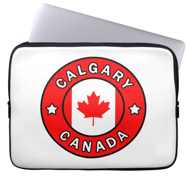 Calgary Kanada Laptop Sleeve (Framsidan)