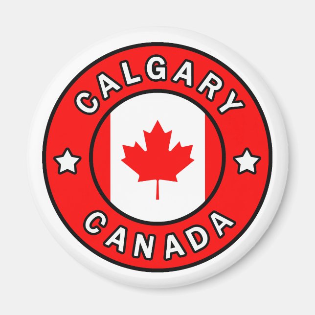 Calgary Kanada Magnet (Framsidan)