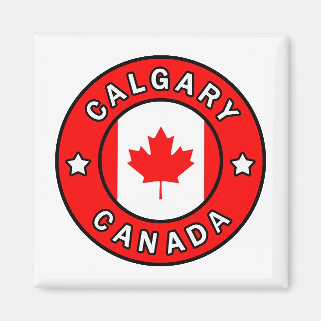 Calgary Kanada Magnet (Framsidan)
