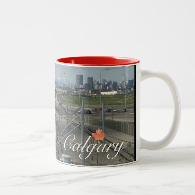 Calgary Kanada souvenir Två-Tonad Mugg (Höger)