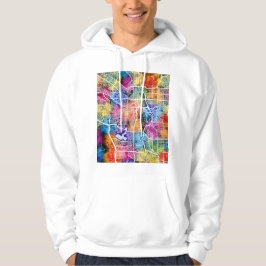 Calgary Kanada Stadskarta Hoodie