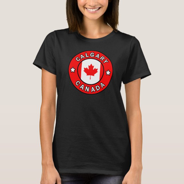 Calgary Kanada T Shirt (Framsida)