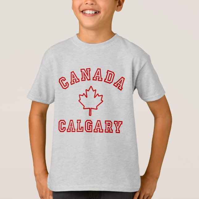 Calgary Kanada T Shirt (Framsida)
