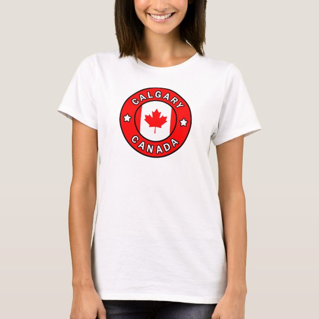 Calgary Kanada Tee Shirt (Framsida)