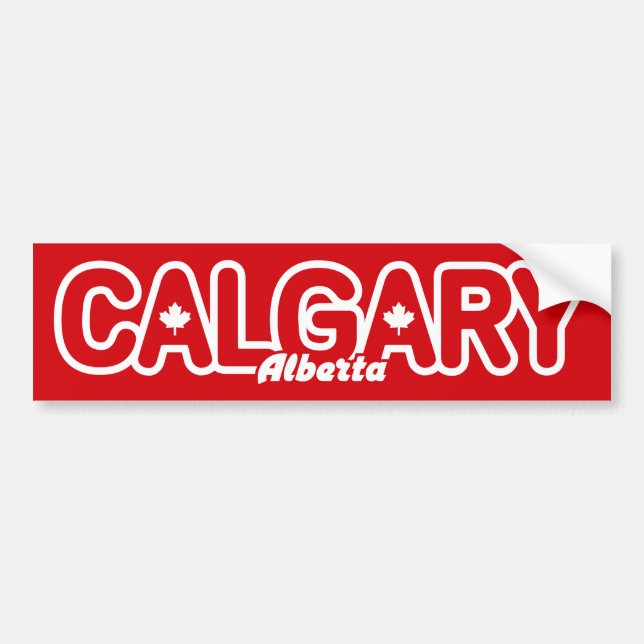 Calgary löv bildekal (Framsidan)