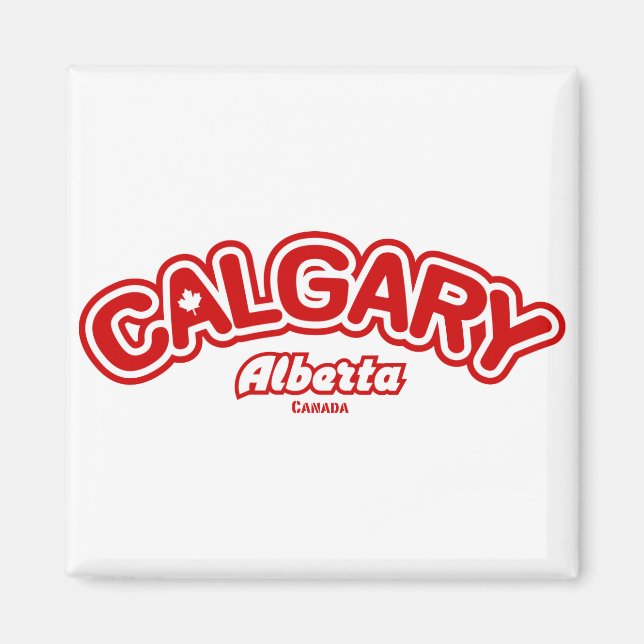 Calgary Löv Magnet (Framsidan)