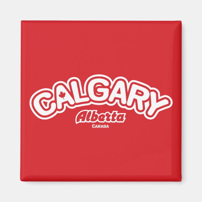 Calgary Löv Magnet (Framsidan)