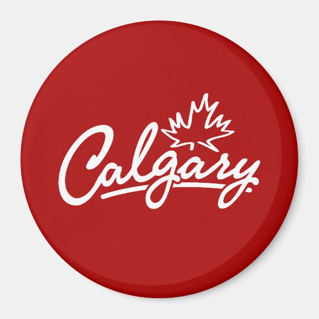 Calgary Löv-skript Magnet (Framsidan)