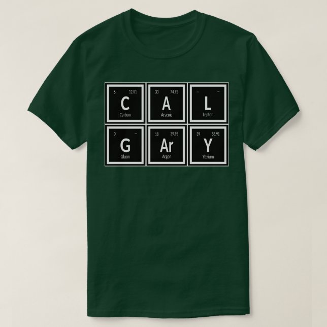 Calgary Periodic Bord T Shirt (Design framsida)