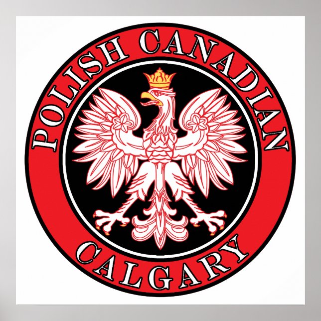 Calgary Poland Canadian Eagle Poster (Framsidan)