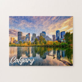 Calgary Skyline, Alberta, Kanada Pussel