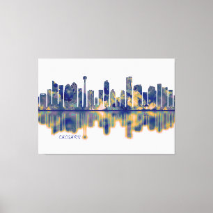 Calgary Skyline Canvastryck