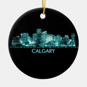 Calgary Skyline Julgransprydnad Keramik
