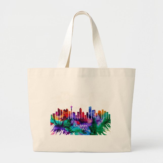 Calgary Skyline Jumbo Tygkasse (Framsidan)
