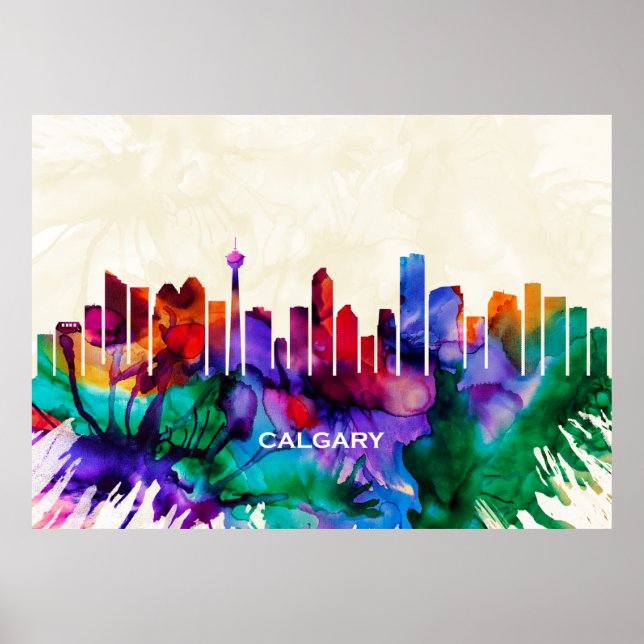 Calgary Skyline Poster (Framsidan)