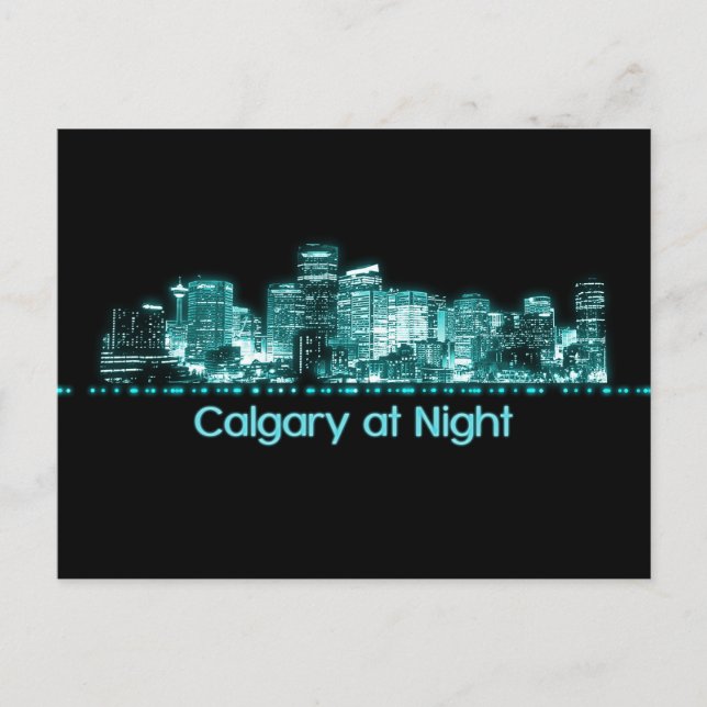 Calgary Skyline Vykort (Framsida)