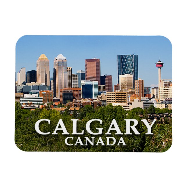 Calgary - Souvenir Fridge Magnet (Horisontell)