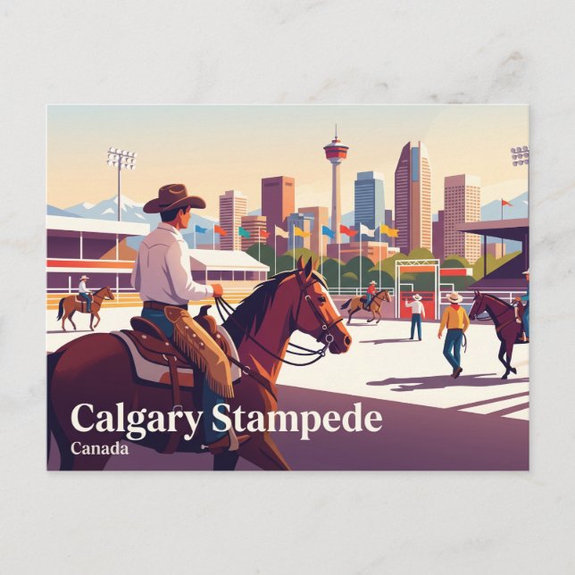 Calgary Stampede Kanada Vykort (Framsida)