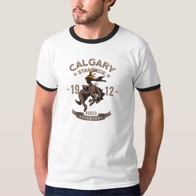 Calgary Stampede Rodeo | Manar Ringinger T Shirt (Framsida)