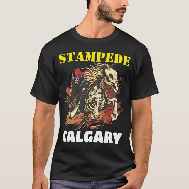 Calgary Stampede Rodeo Show Design T Shirt (Framsida)