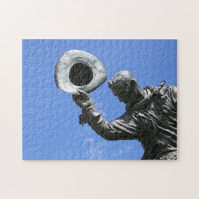 Calgary Stampede Statue. Pussel (Horisontell)