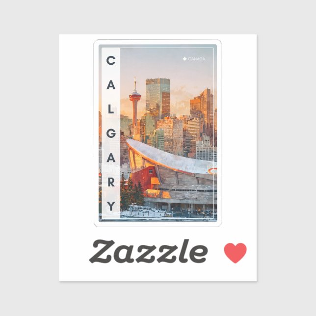 Calgary Sticker Souvenir Klistermärken (Ark)