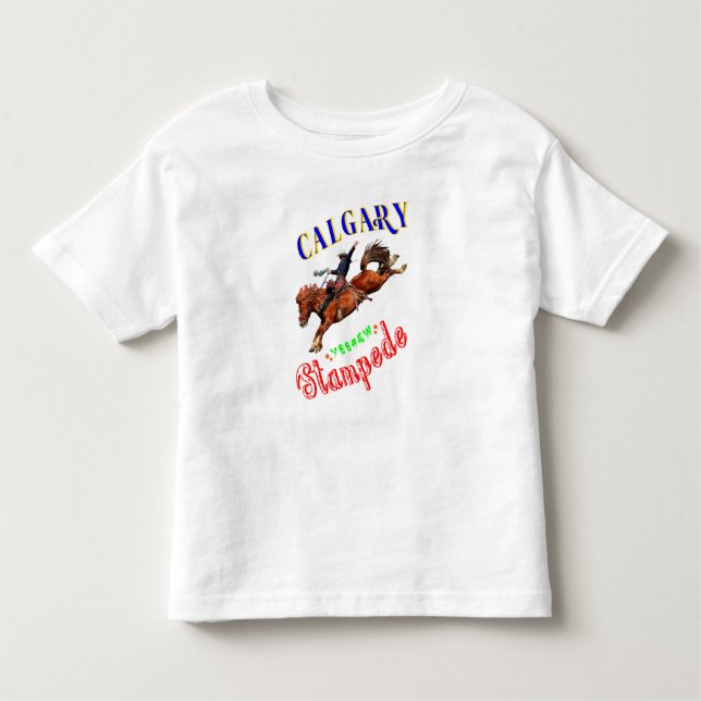 Calgary Yeehaw Stampede T Shirt (Framsida)