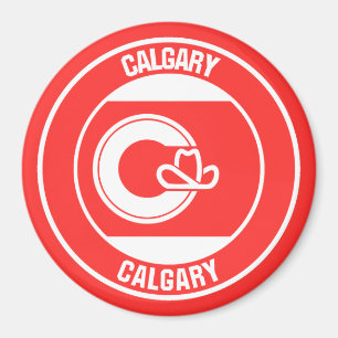 Calgine Columbia Round Emblem Magnet