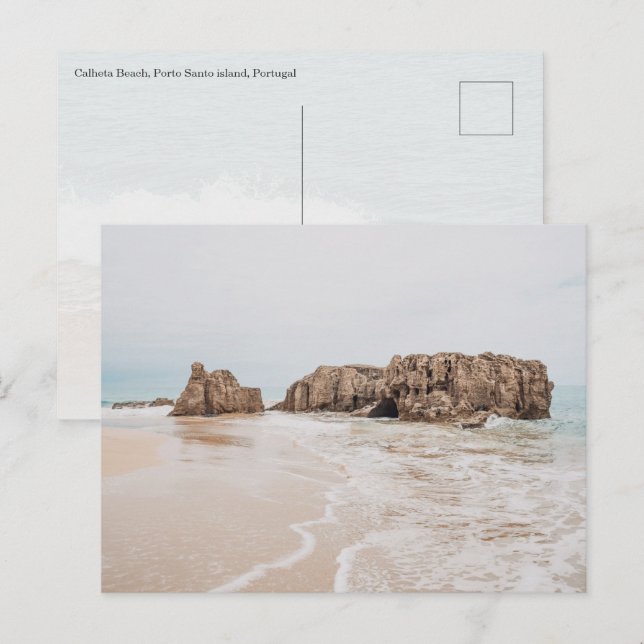 Calheta Beach, Porto Santo island Vykort (Fram/baksida)