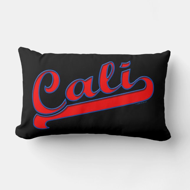 Cali California Neon Red Pillow Lumbarkudde (Framsida)