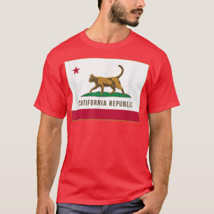 Cali Cat Tees California Catifornia Republic Flagg T Shirt