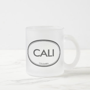 Cali Colombia Frostad Glasmugg