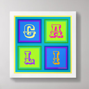 Cali Colombia modern färgrik väggkonst Affisch 