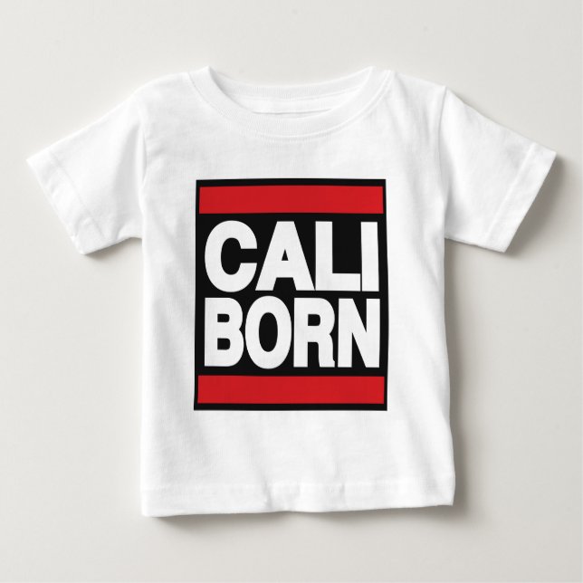 Cali fött rött t-shirt (Framsida)