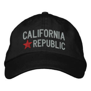 Cali Kalifornien STAR Embroidery Broderad Keps