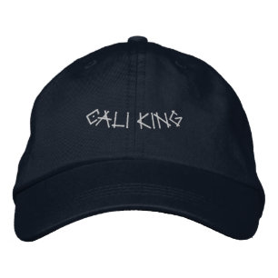 CALI KING Royal Inspired Huvudbonad Marin Färg Broderad Keps