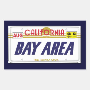 Cali License Tallrikar Rektangulärt Klistermärke
