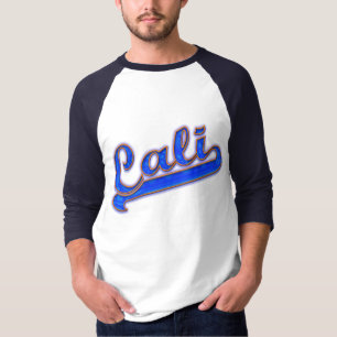 Cali Logotyp Blue Wave Gult kontur T-shirt