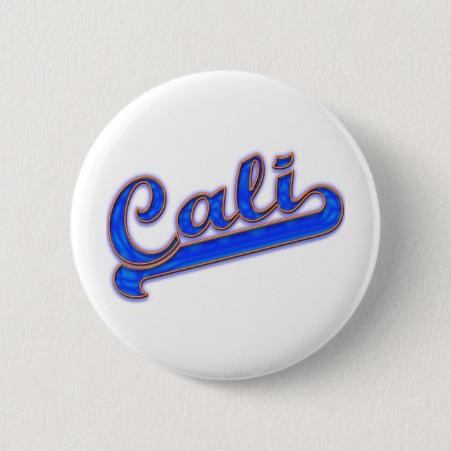 Cali Logotyp Blue Wave Knapp (Framsida)