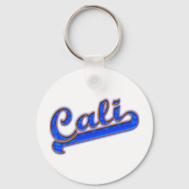 Cali Logotyp Blue Wave Nyckelring