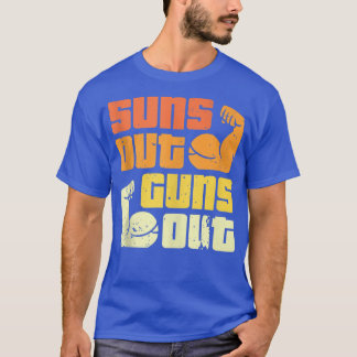 Cali Stil Bodybuilding Sol ut Guns Out Biceps T Shirt