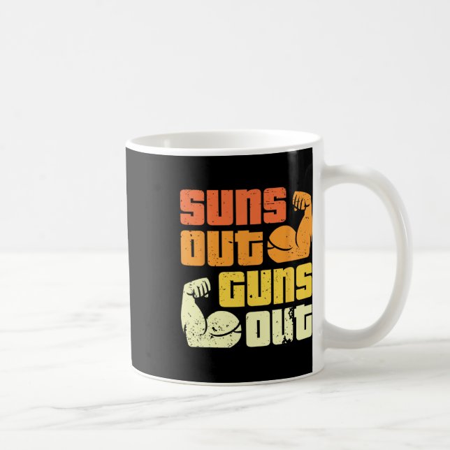 Cali Style Bodybuilding Solen är ute, vapnen är ut Kaffemugg (Höger)