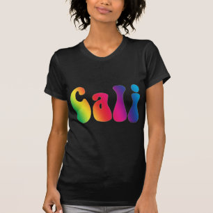 Cali Tie-Dye California Hippie Logotyp Tee Shirt