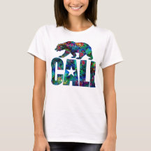 Cali Tie-Dye Logotyp och Grizzly Bear