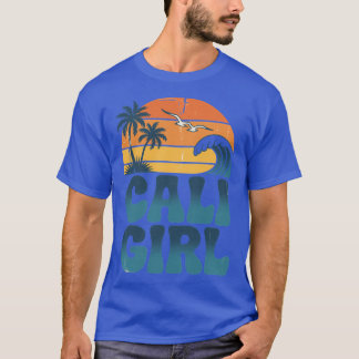 Cali tjej Kalifornien Strand Sommarlov pojke T Shirt