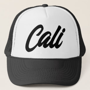 Cali truckerkeps - Kaliforniens skripttypografi