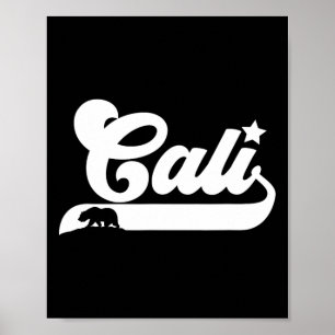 Cali Vintage Kalifornien Björn Usa Stat Skönhet De Poster