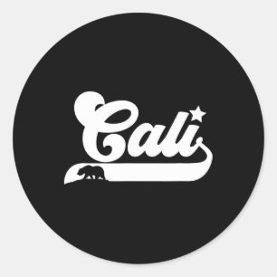 Cali Vintage Kalifornien Björn Usa Stat Skönhet De Runt Klistermärke